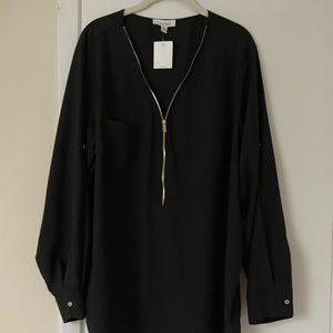 Calvin Klein zip blouse